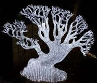 Уличная новогодняя декорация Дерево