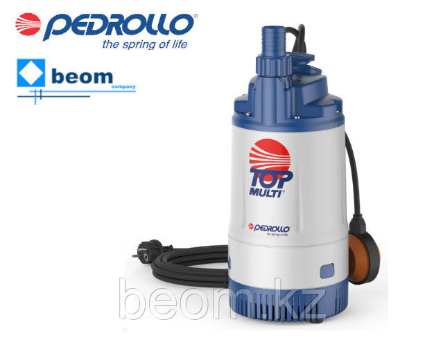 Дренажный насос Pedrollo TOP Multi 3 | 550 Вт 220В | макс напор 33 м | Производительность 7.2 м3/ч | Ø 35мм