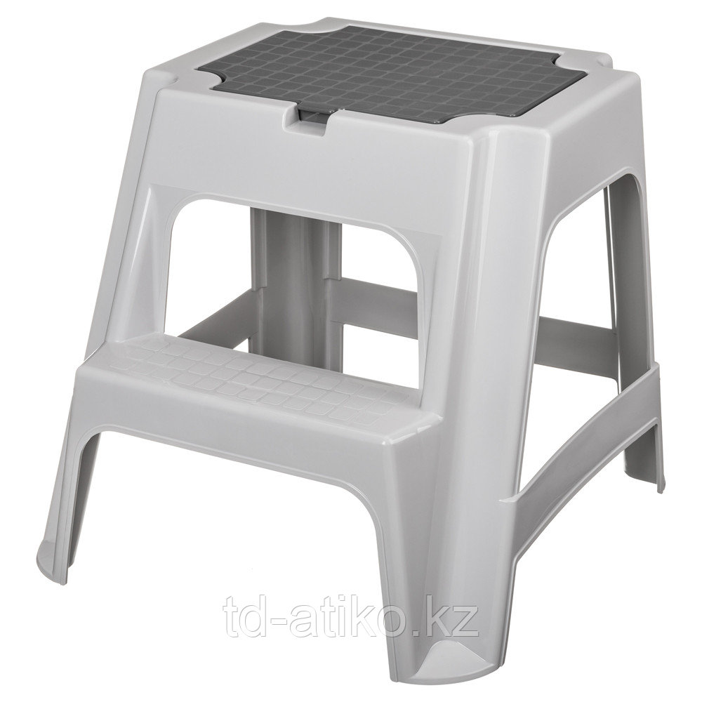 ТАБУРЕТ СО СТУПЕНЬКОЙ VOLF 472х486х418 ММ (Светло-серый)