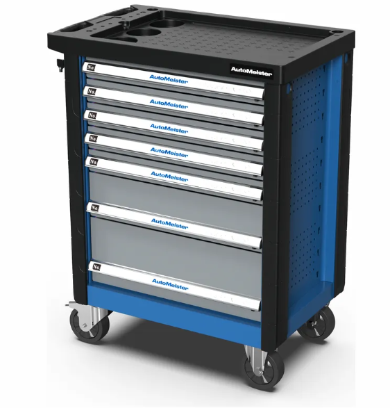 Тележка инструментальная 7 ящиков (RAL5015/RAL7040) TF1C7N (AutoMeister)