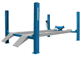 Четырехстоечный подъёмник под сход-развал, г/п 4,5 т, ручная траверса 2 т., 380 В. AutoMeister F4.5-4