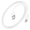X87 Magic silicone charging data cable for Type-C white, фото 2