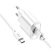Зарядное устройство Hoco C109A Fighter single port QC3.0 charger set(Type-C)(EU) white, фото 5