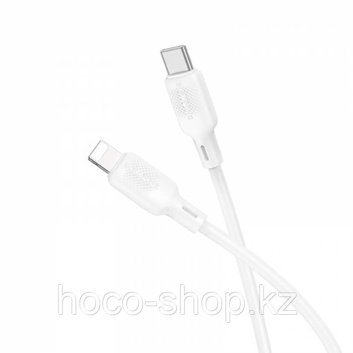 Зарядный кабель Borofone BX113 Lenny PD silicone charging data cable iP (L=1M) white
