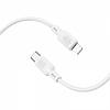 Зарядный кабель Borofone BX113 Lenny PD silicone charging data cable iP (L=1M) white, фото 2