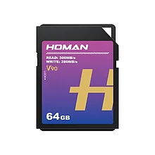 Homan UHS-II SD Card (V90) 64GB Карта памяти SDXC UHS-II/V90/64Gb