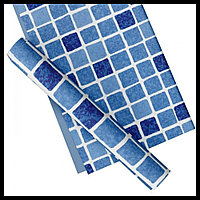 Алькорплан (ПВХ пленка) Elbe Supra Mosaic Blue для бассейна (синяя мозайка, ширина рулона = 1.65 м)