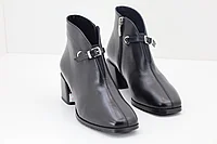 Женские ботильоны "Paoletti" на низком каблуке, натуральная кожа