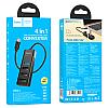 HUB Type-c Hoco HB25 Easy mix 4-in1 converter (Type-C to USB3.0+USB2.0*3) black, фото 5