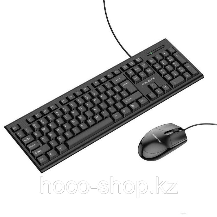 Проводная клавиатура и мышь Borofone BG6 Business keyboard and mouse set (Russian Version)black