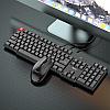 Сымды пернетақта мен тінтуір Hoco GM16 Business keyboard and mouse set (Kazakh Version)black, фото 4