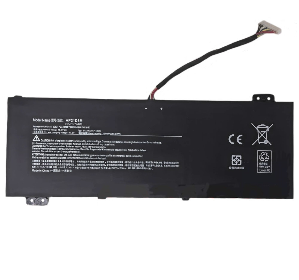 Аккумулятор AP21D8M для ноутбука Acer Nitro 5 AN515-58 N22C1 15.4V 3733mAh, фото 1