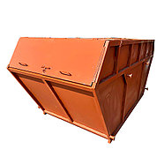 Мусорный бункер объемом 8 кубов(8000 литров) с крышкой, фото 2