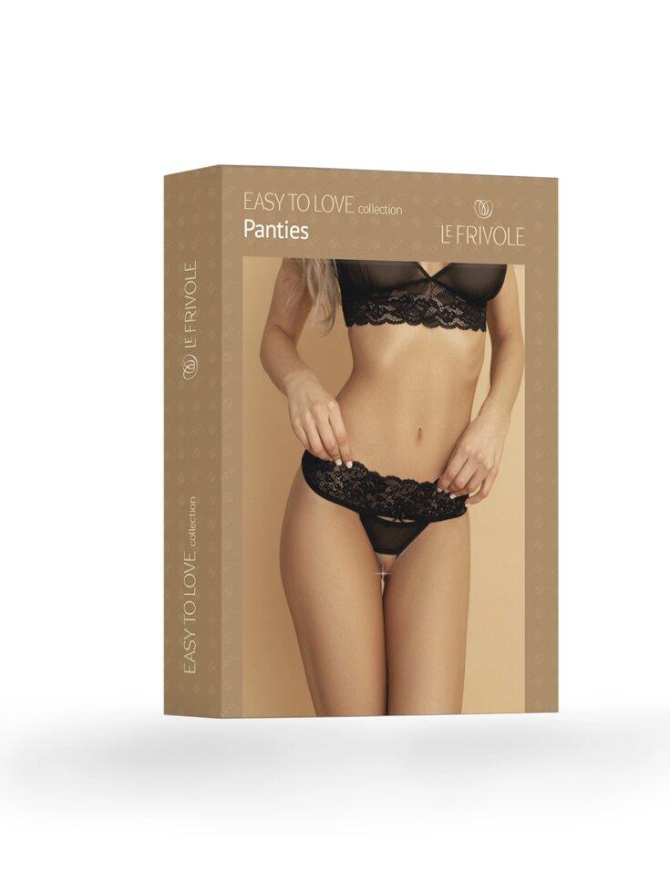 Возбуждающие трусики с доступом и мягким кружевом (Easy to love) (L/XL (46-48)), фото 1