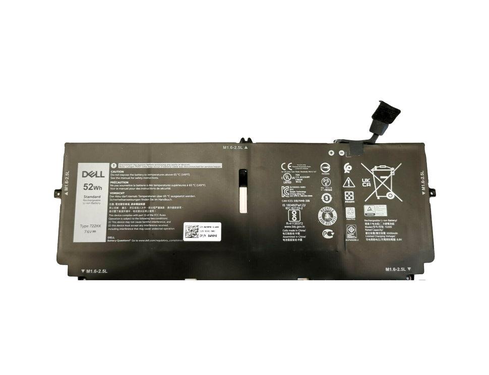 Аккумулятор для ноутбука Dell XPS 13 9380 9300 722KK 7.6V 52Wh 6500mAh, фото 1
