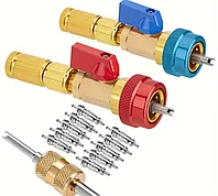 Набор ключей для замены ниппелей в автокондиционере