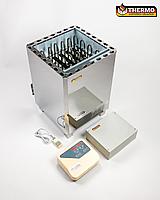 Электрокаменка для сауны THERMO CLASSIC-120, без пульта, напольная, нержавейка 12 кВт (380 Вт, 10-18 м3)
