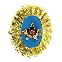 Кокарда повседневная офицерская Вооруженных Сил Казахстана