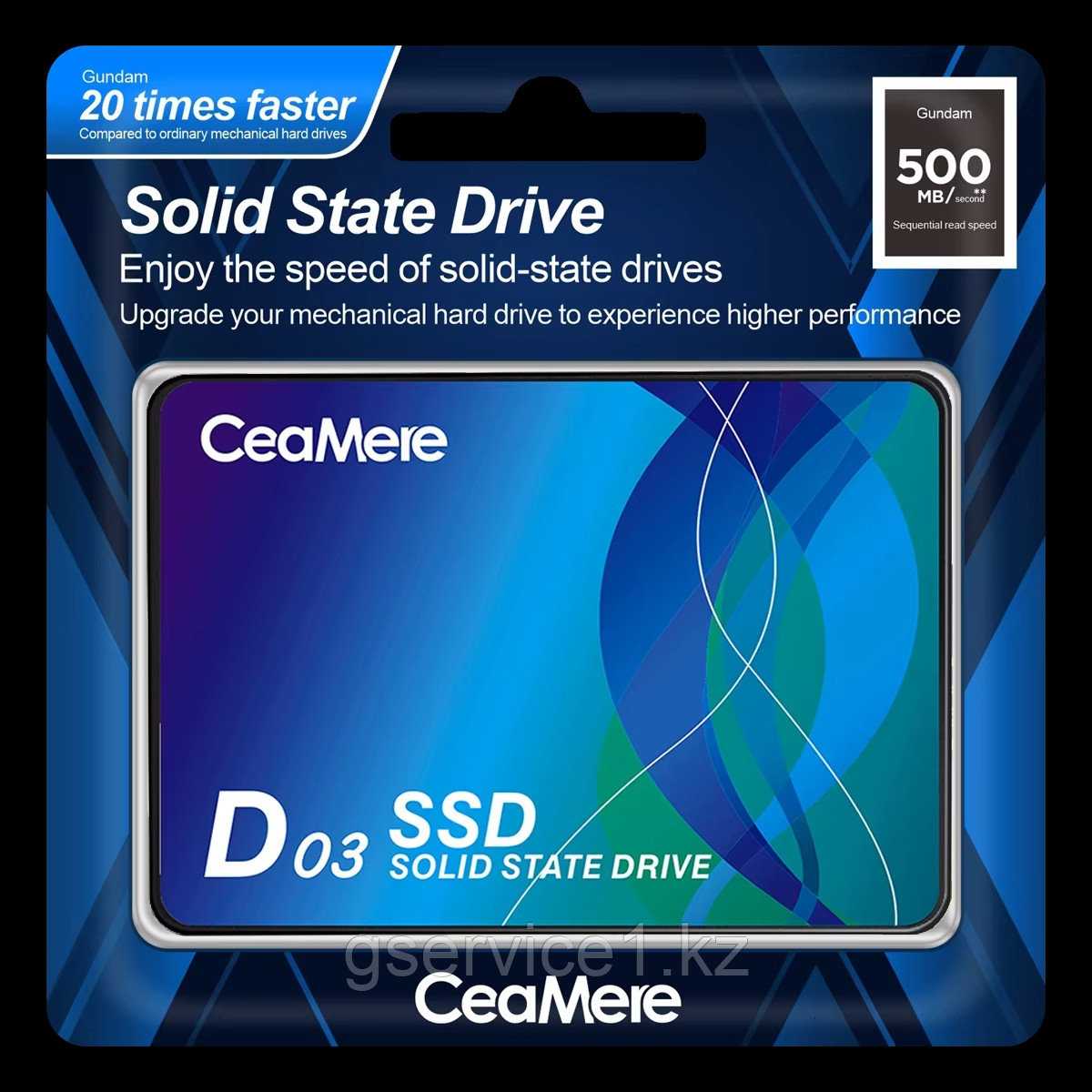 SSD-128 -накопитель CeaMere (CMSSDA/128G-6GB/s) [128 ГБ, 2.5",SATA III, 500MБ/сек]