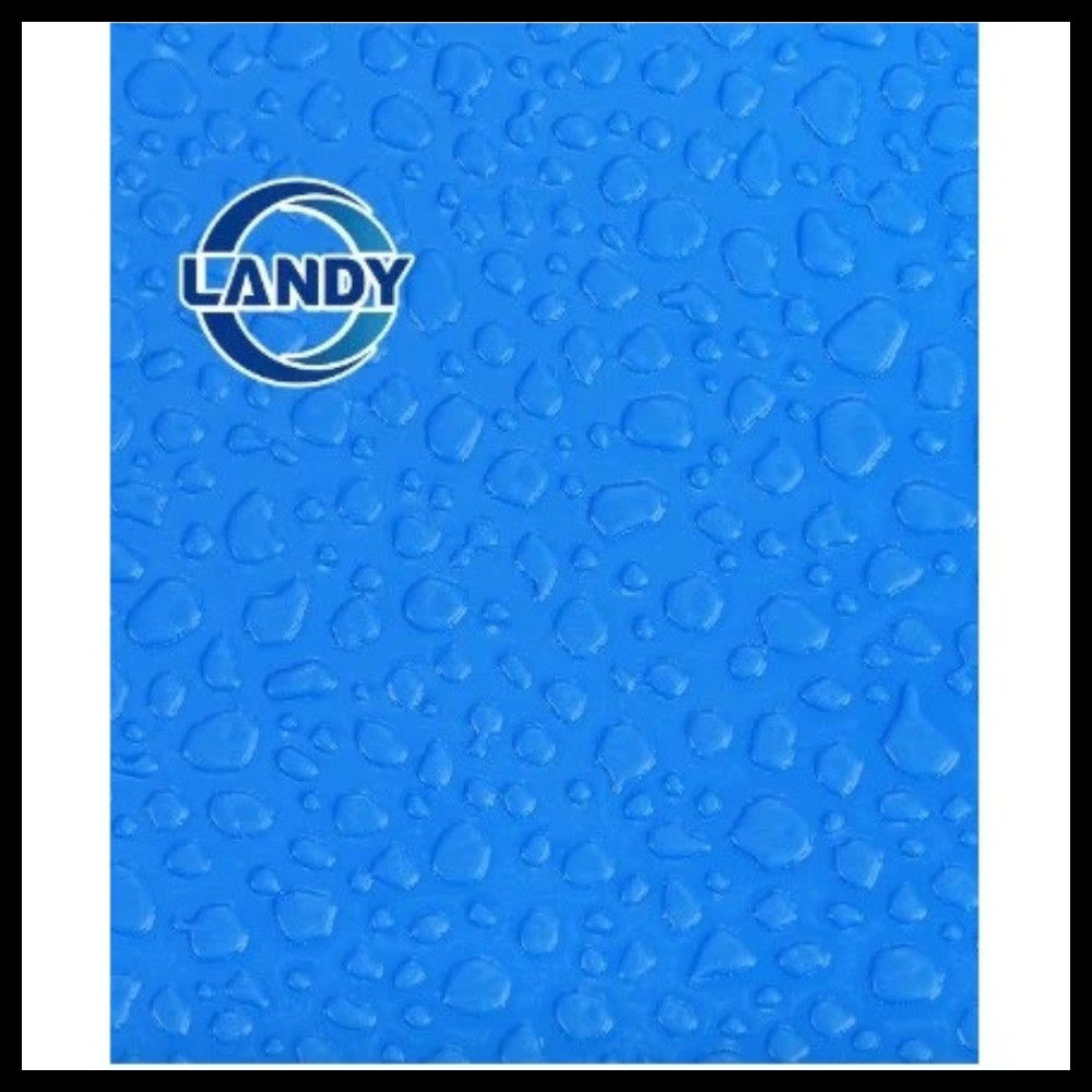 Пленка ПВХ Landy (Алькорплан) для бассейна (цвет - капли антислип, ширина = 1,80 м, армированная)