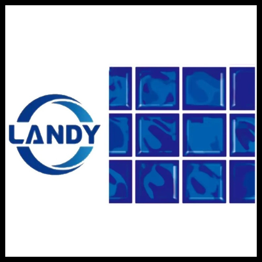 Пленка ПВХ Landy (Алькорплан) для бассейна (цвет - мозайка крупная, ширина = 1,80 м, армированная)