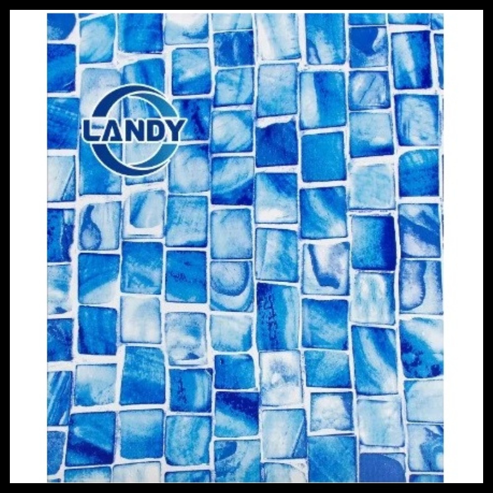 Пленка ПВХ Landy (Алькорплан) для бассейна (цвет - мозайка мелкий камень, ширина = 1,80 м, армированная), фото 1