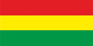 Флаг Боливии размер 1 х 2 метра.