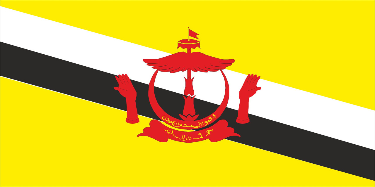 Флаг Бруней размер 1 х 2 метра.