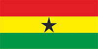 Флаг Ганы размер 1 х 2 метра.