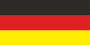 Флаг Германии размер 1 х 2 метра.