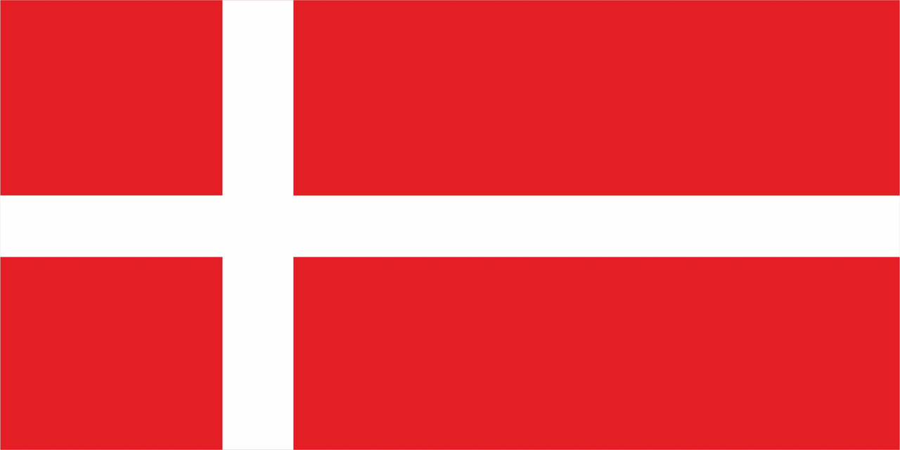 Флаг Дании размер 1 х 2 метра.