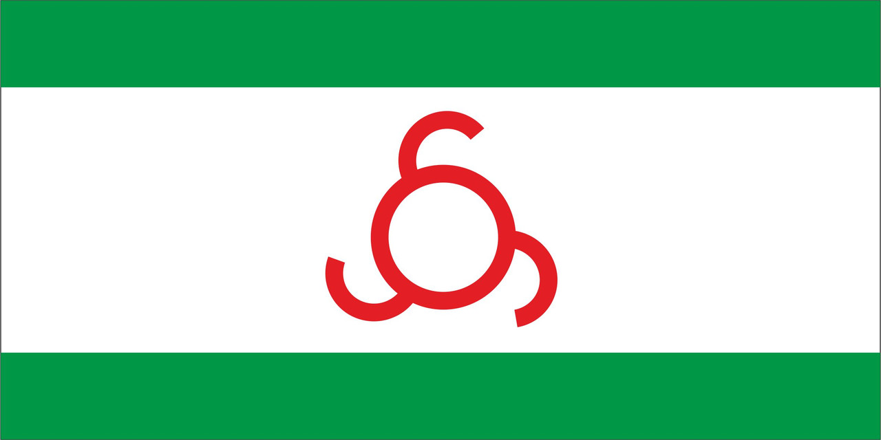 Флаг Ингушетии размер 1 х 2 метра.