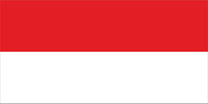 Флаг Индонезии размер 1 х 2 метра.