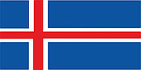 Флаг Исландии размер 1 х 2 метра.