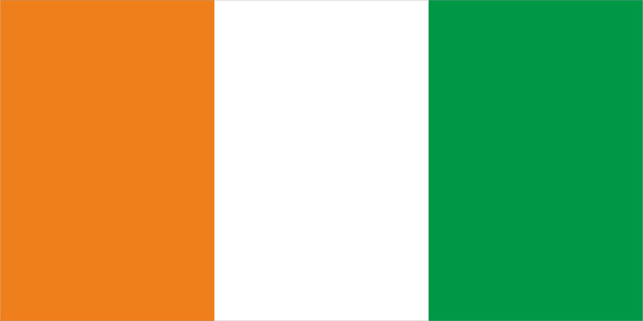 Флаг Кот-Д-Ивуара размер 1 х 2 метра. - фото 1 - id-p15215488