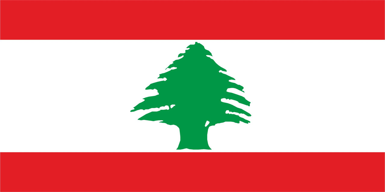 Флаг Ливана размер 1 х 2 метра. - фото 1 - id-p15215512