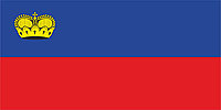 Флаг Лихтенштейна размер 1 х 2 метра.