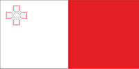 Флаг Мальты размер 1 х 2 метра.