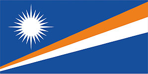 Флаг Маршалловых-Островов размер 1 х 2 метра.