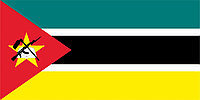 Флаг Мозамбика размер 1 х 2 метра.