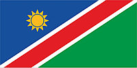 Флаг Намибии размер 1 х 2 метра.