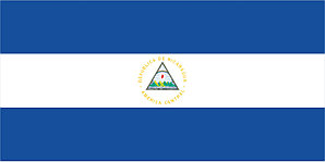 Флаг Никарагуа размер 1 х 2 метра.