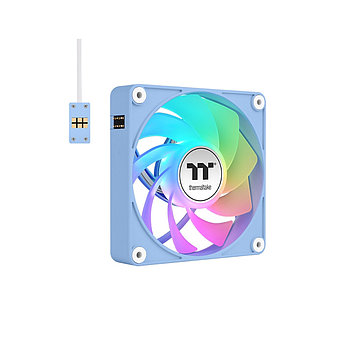Кулер для компьютерного корпуса Thermaltake CT140 ARGB Sync PC Cooling Fan Hydrangea Blue (3 pack), фото 4