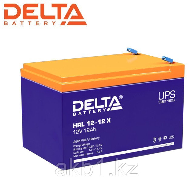 Аккумуляторная батарея Delta HRL 12-12 X (12V / 12 Ah | Длина, мм 151 | Ширина, мм 98 | Высота, мм 95)