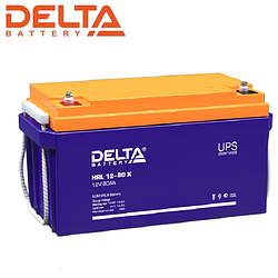 Аккумуляторная батарея Delta HRL 12-80 X (12V / 80 Ah | Длина, мм 350 | Ширина, мм 167 | Высота, мм 179)