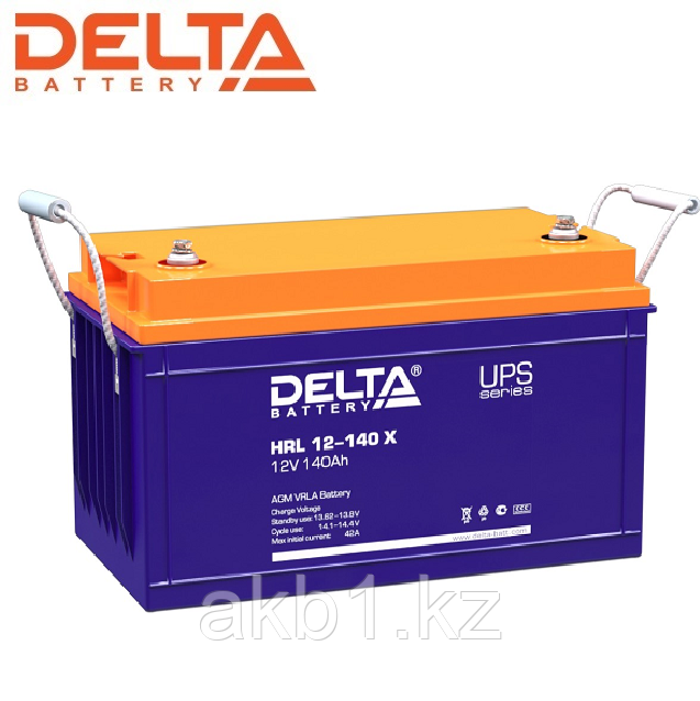 Аккумуляторная батарея Delta HRL 12-140 X (12V / 140 Ah | Длина, мм 342 | Ширина, мм 173 | Высота, мм 283)