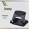 Дырокол BASY "7235", до 35 листов, металлический корпус, фото 2