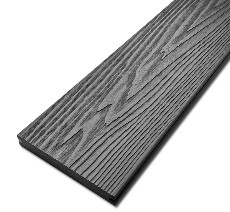 Террасная доска Polydeck 150*21 полнотелая графит