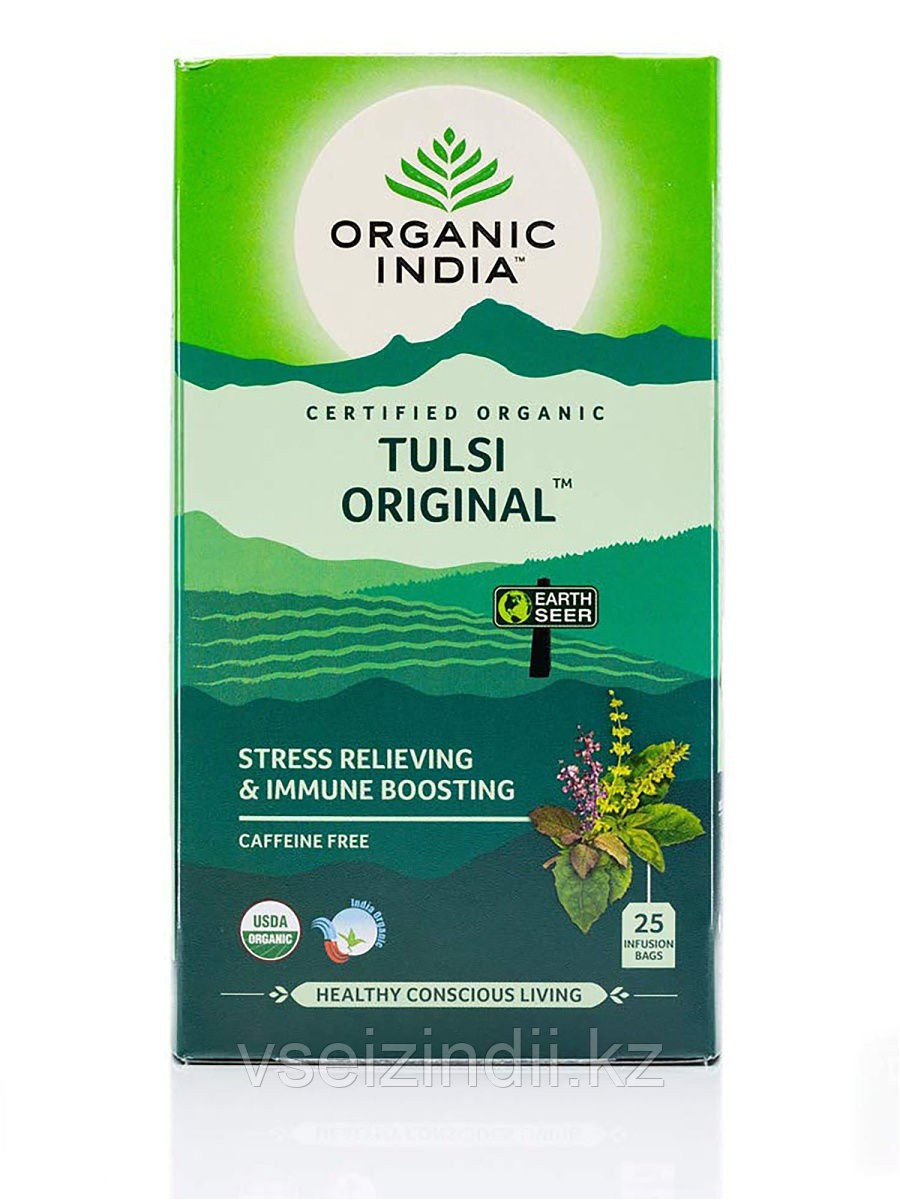 Органический чай Тулси - оригинал(Organic India Original Tulsi Tea) 25 пакетиков