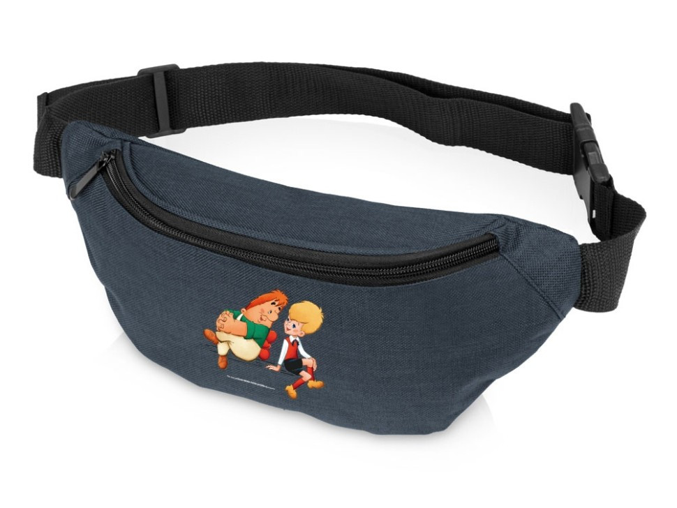 Сумка на пояс с антикражным карманом Карлсон, темно-синий, фото 1